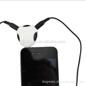 2 way novelty 3.5mm colorful headphone music splitter new electronics products in 2016 free samples